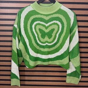 H&M Divided Green Knit Sweater